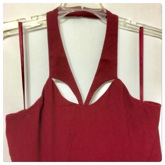 uo Kimchi Blue chiffon cutout Halter Dress Jr size L - Picture 6 of 7